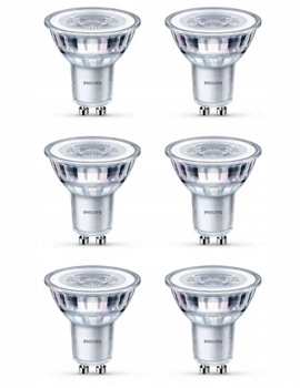 ŻARÓWKA LED GU10 5W 4000K BARWA NEUTRALNA PHILIPS 6 SZT.